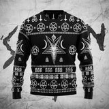 Satanic 666 Witchcraft SED-1115-1 Woolen Sweater