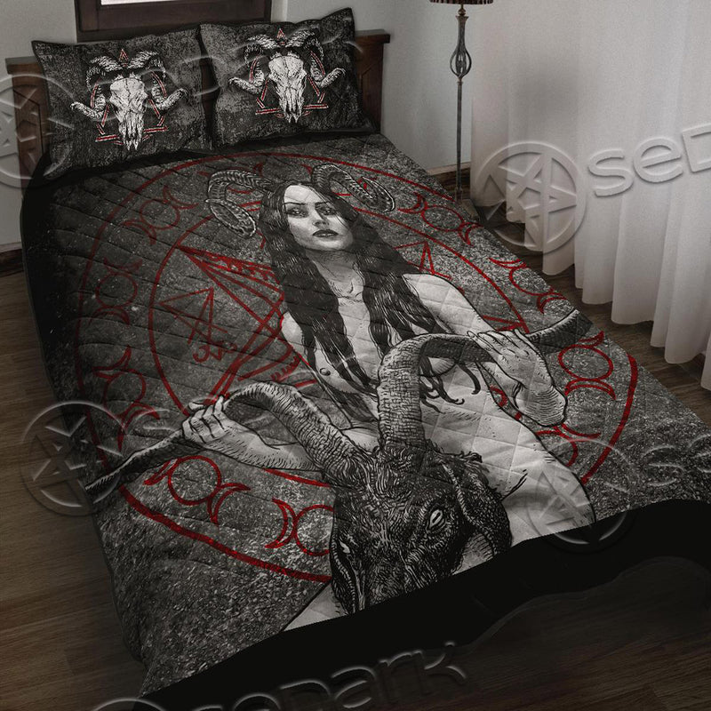 Baphomet Women Demon SED-0716 Quilt Bed Set