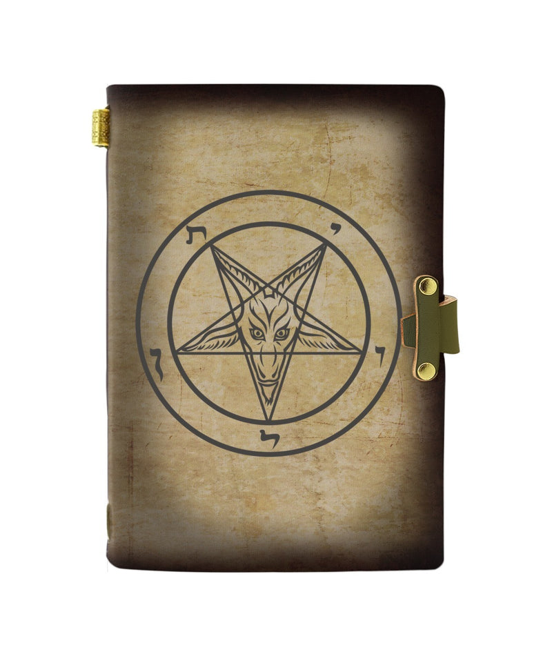 SATANIC LEATHER NOTEBOOK - PASSPORT HOLDER - WALLET