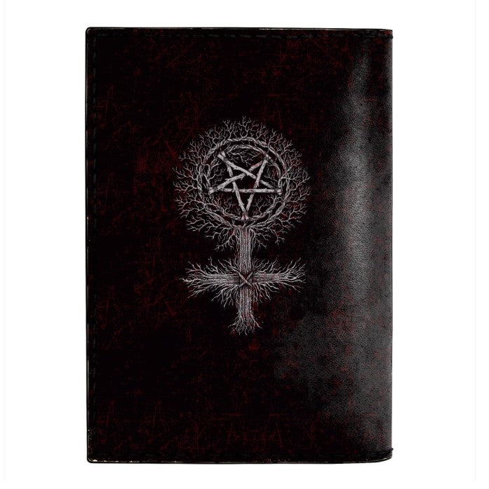 SATANIC 3 LEATHER NOTEBOOK - PASSPORT HOLDER - WALLET