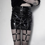 Gothic Punk Leather Rock Belt