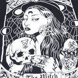 Gothic Cartoon Print Long T-Shirts