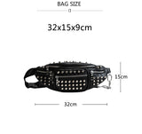 Rivets Waist Packs Rock Punk