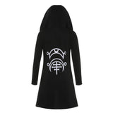 Gothic Punk Cool Black Plus Size Hoodie