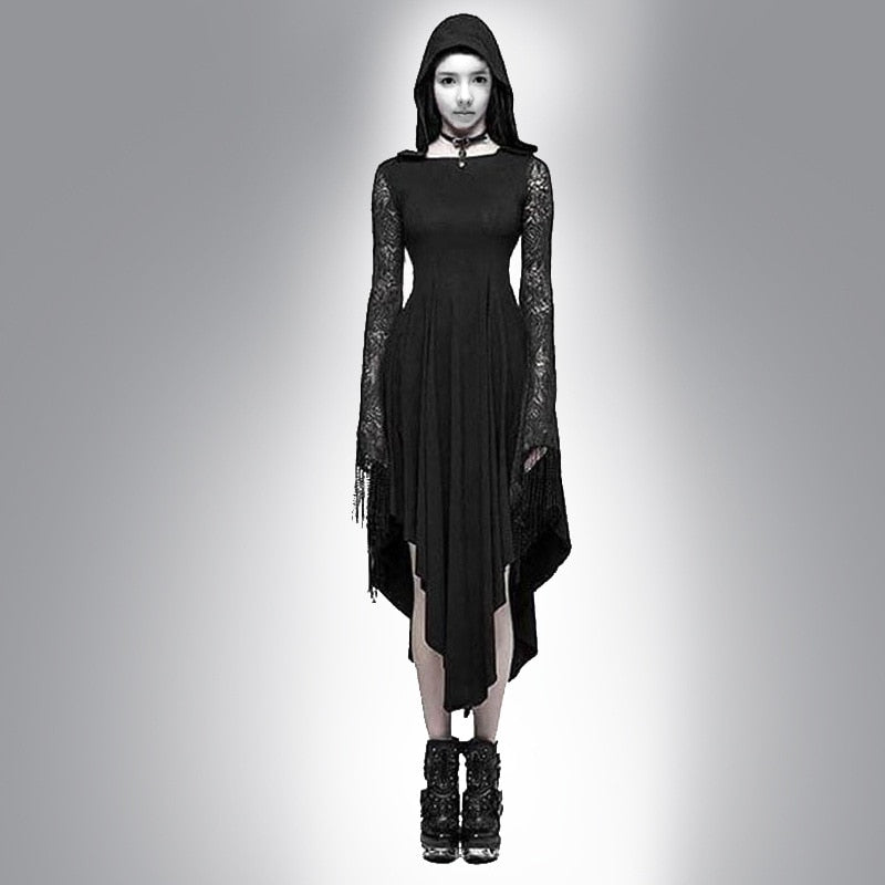 Spider Hollow Out Lace Dress