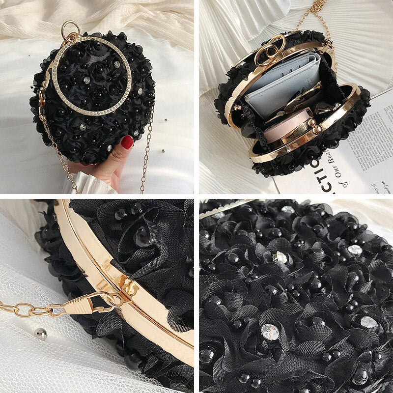 Lace Flower Shoulder Bag