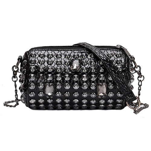 Punk Style Rivet Chain Shoulder Bag