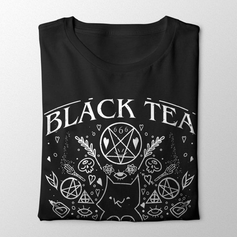 Gothic Black Graphic T Shirts