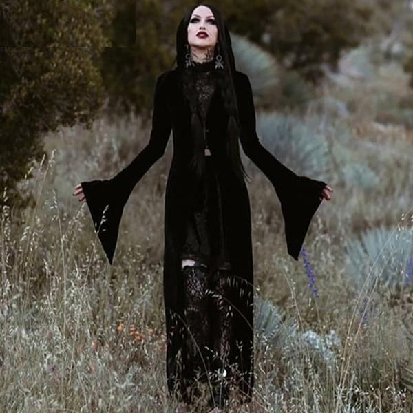 Punk Gothic Black Grunge Cape Poncho