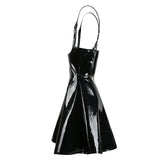 Sexy PVC Underbust Suspender Skirt Dress