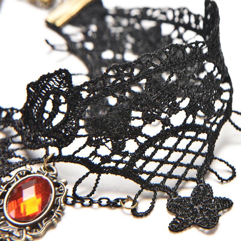 Red Rhinestone Choker