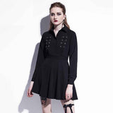 Gothic A-Line Mini Dress