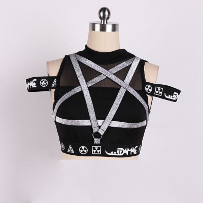 Punk Pentagram Tanks Tops