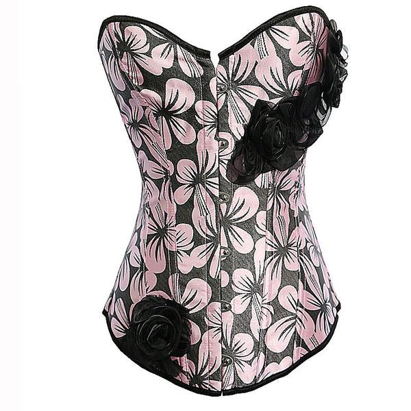 Overbust Bustier Elastic Boned Gorset