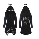 Gothic Punk Cool Black Plus Size Hoodie