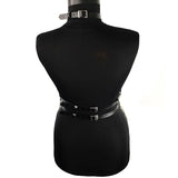 Women suspenders chest leather belt