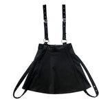 Gothic Suspender Straps High Waist Skirt