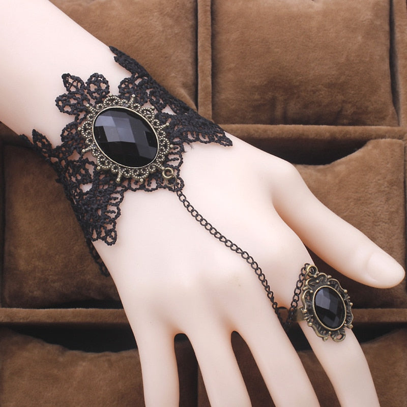 Finger Hand Chain Harness Bracelet Bangles