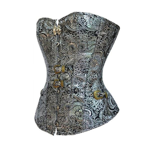 Silver Corset Steampunk