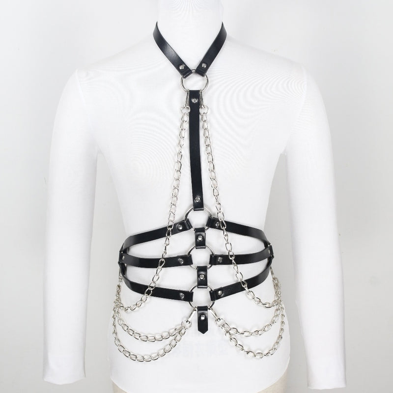 Vitorian Gothic Leather Garter Belts