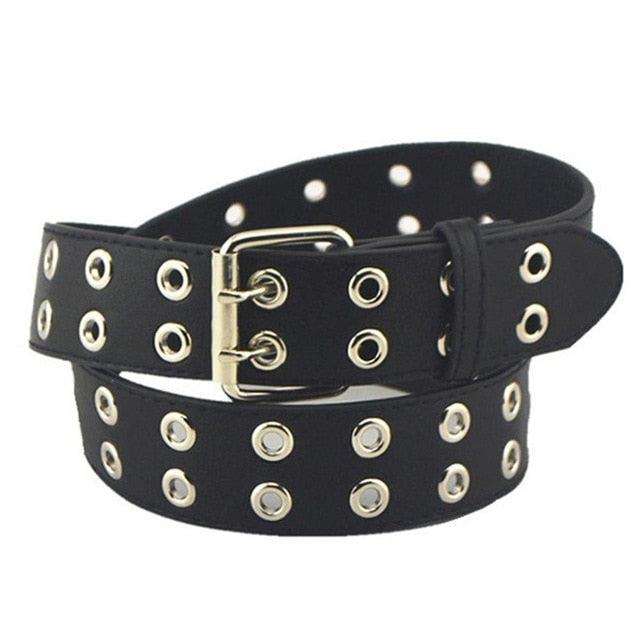 Punk Style Rivets Hollow Waist Belts