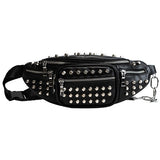 Rivets Waist Packs Rock Punk