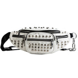 Rivets Waist Packs Rock Punk