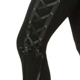Gothic Elegant Black Flared Pants